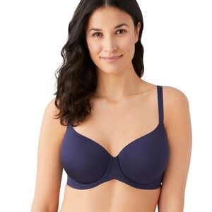 Wacoal 853281 Ultimate Side Smoother Underwire T-Shirt Bra Navy 40DD